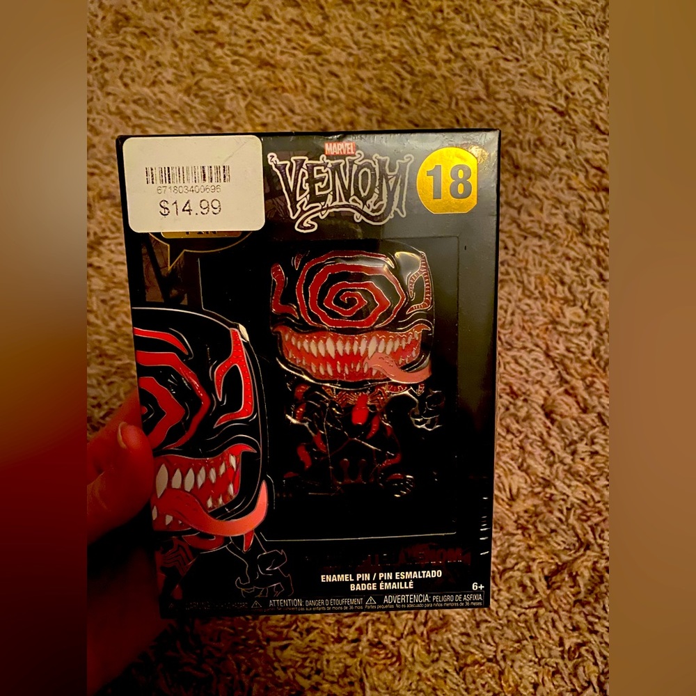 Corrupted Venom Funko pop pin